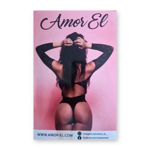Amor El black lace long-sleeve bodysuit, box back