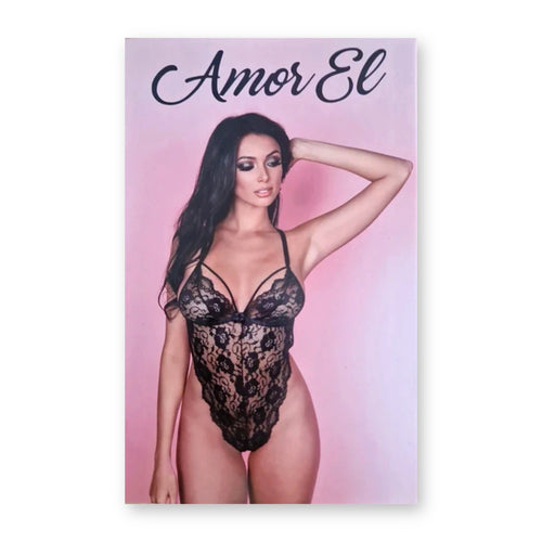 Amor El black lace plunge bodysuit, box front